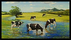 View from Buttington Bridge | Brian Jones - Landscape and Still Life Artist based in Mid Wales