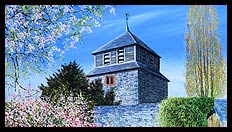'Spring Blossom' St. Mary's Church | Brian Jones - Landscape and Still Life Artist based in Mid Wales